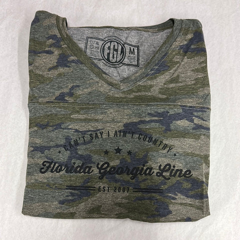 Women’s Can’t Say I Ain’t Country Camo V Neck