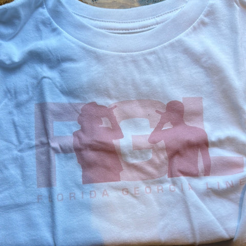 White and Pink Toddler Tee Shirt