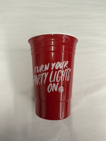 Turn your Party LIghts On Red Solo Cup