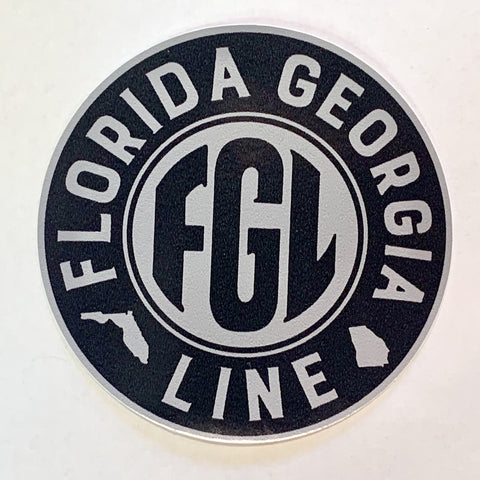 FGL Circle Sticker-  Black
